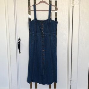J. Crew denim overall dress